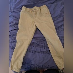 Men's khaki joggers